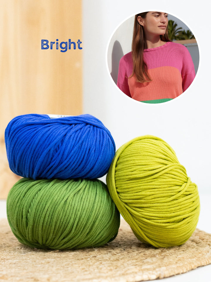 Strickpaket Promessa Streifenpullover
