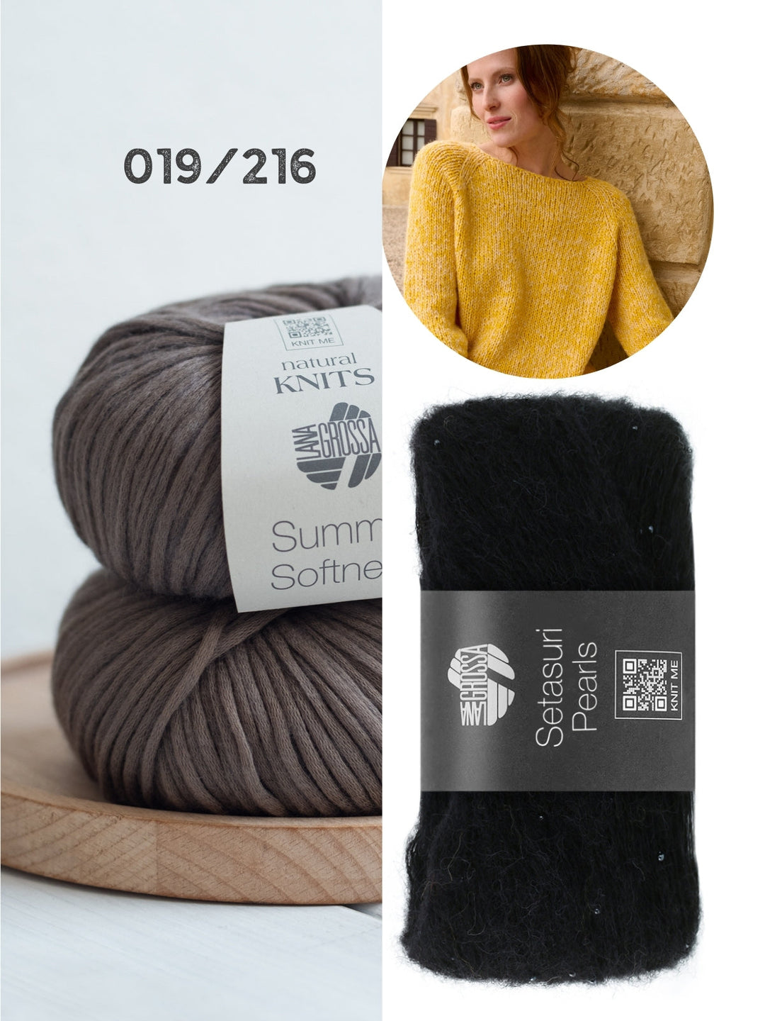 Strickpaket Summer Softness Setasuri Pearls Kurzarmpulli