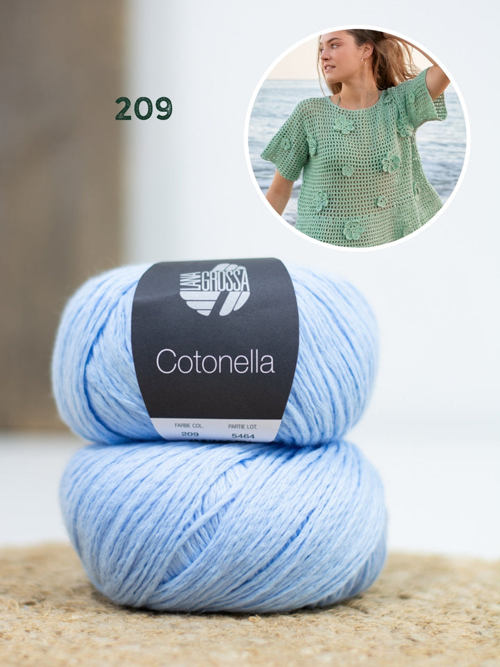 Häkelpaket Cotonella Shirt mit Blüten