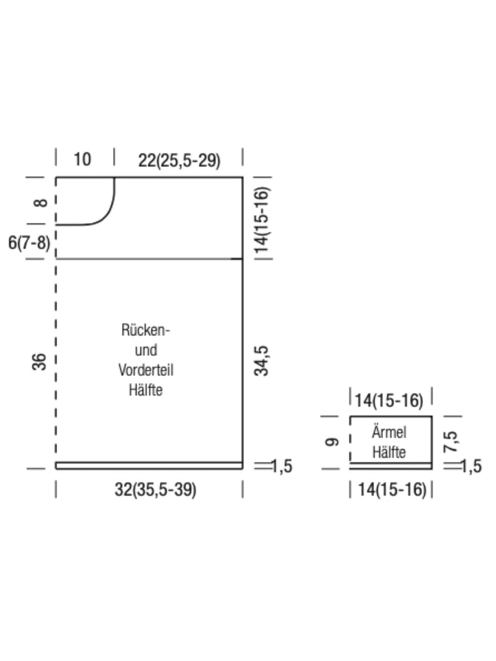 Strickpaket Landlust Sommerseide Shirt im Lochmuster