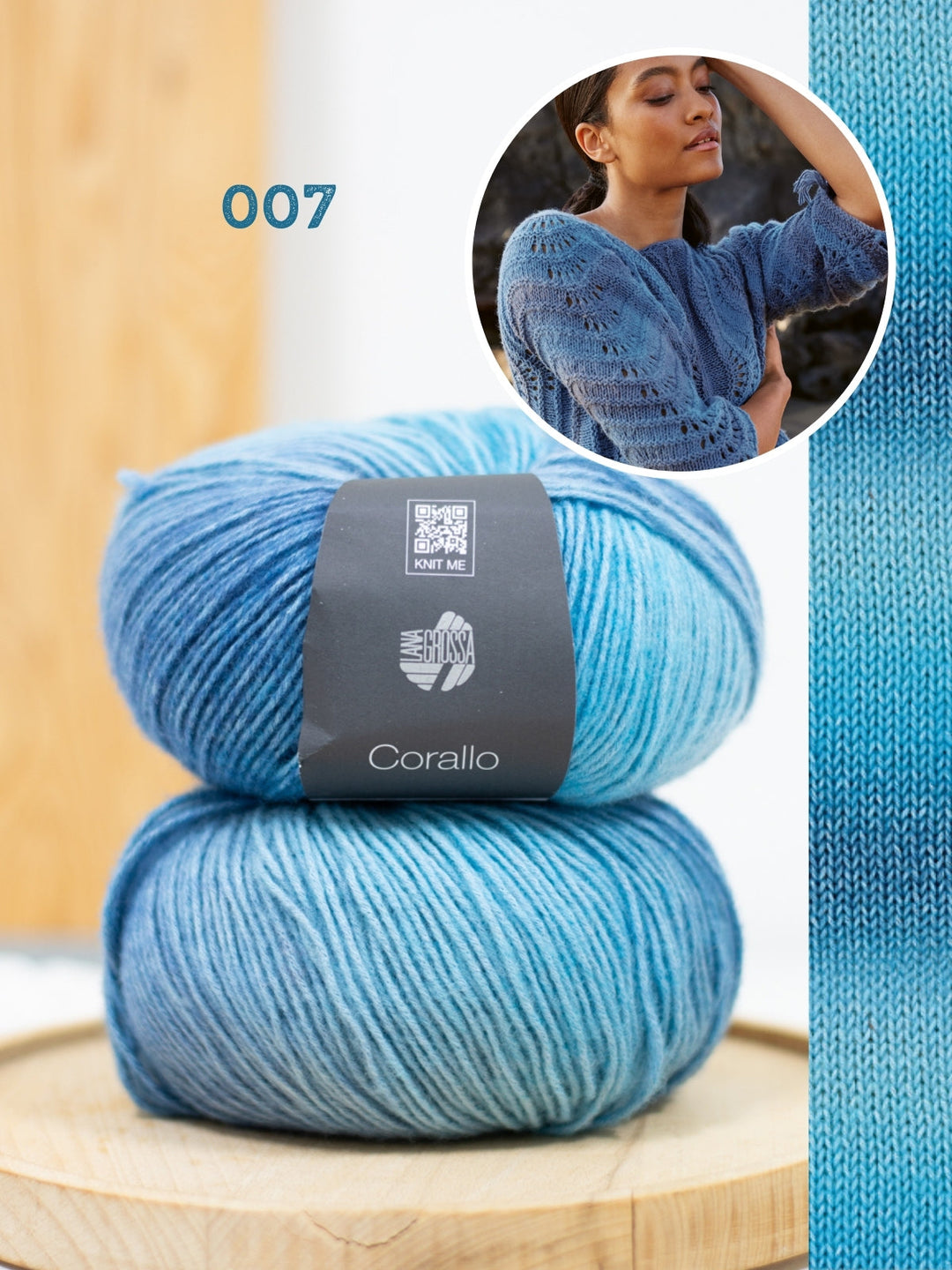 Strickpaket Corallo Quer gestrickter Pullover