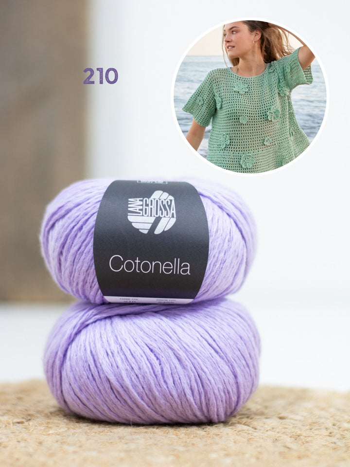 Häkelpaket Cotonella Shirt mit Blüten