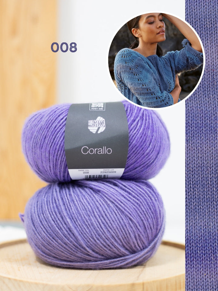 Strickpaket Corallo Quer gestrickter Pullover