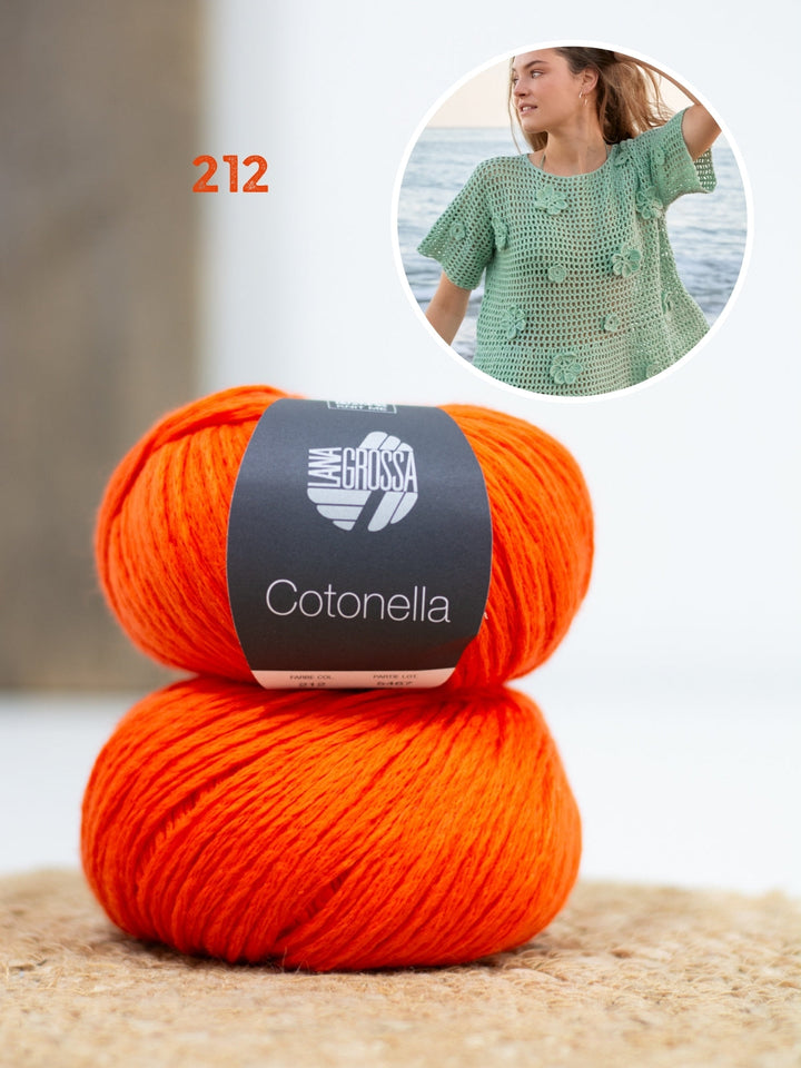 Häkelpaket Cotonella Shirt mit Blüten