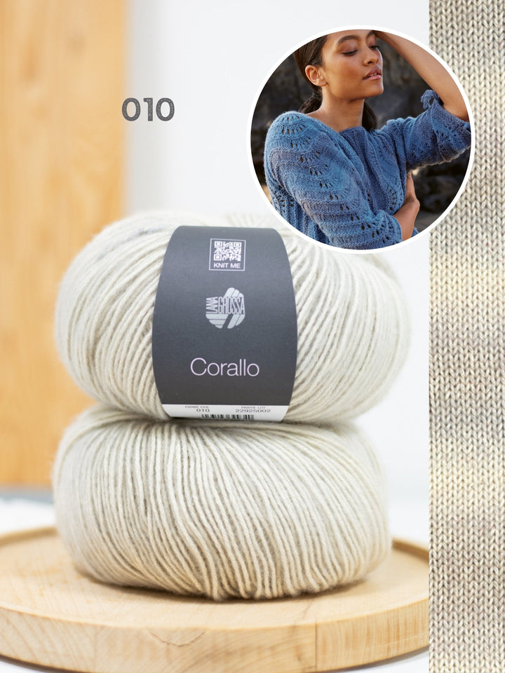 Strickpaket Corallo Quer gestrickter Pullover