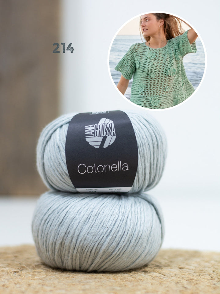 Häkelpaket Cotonella Shirt mit Blüten