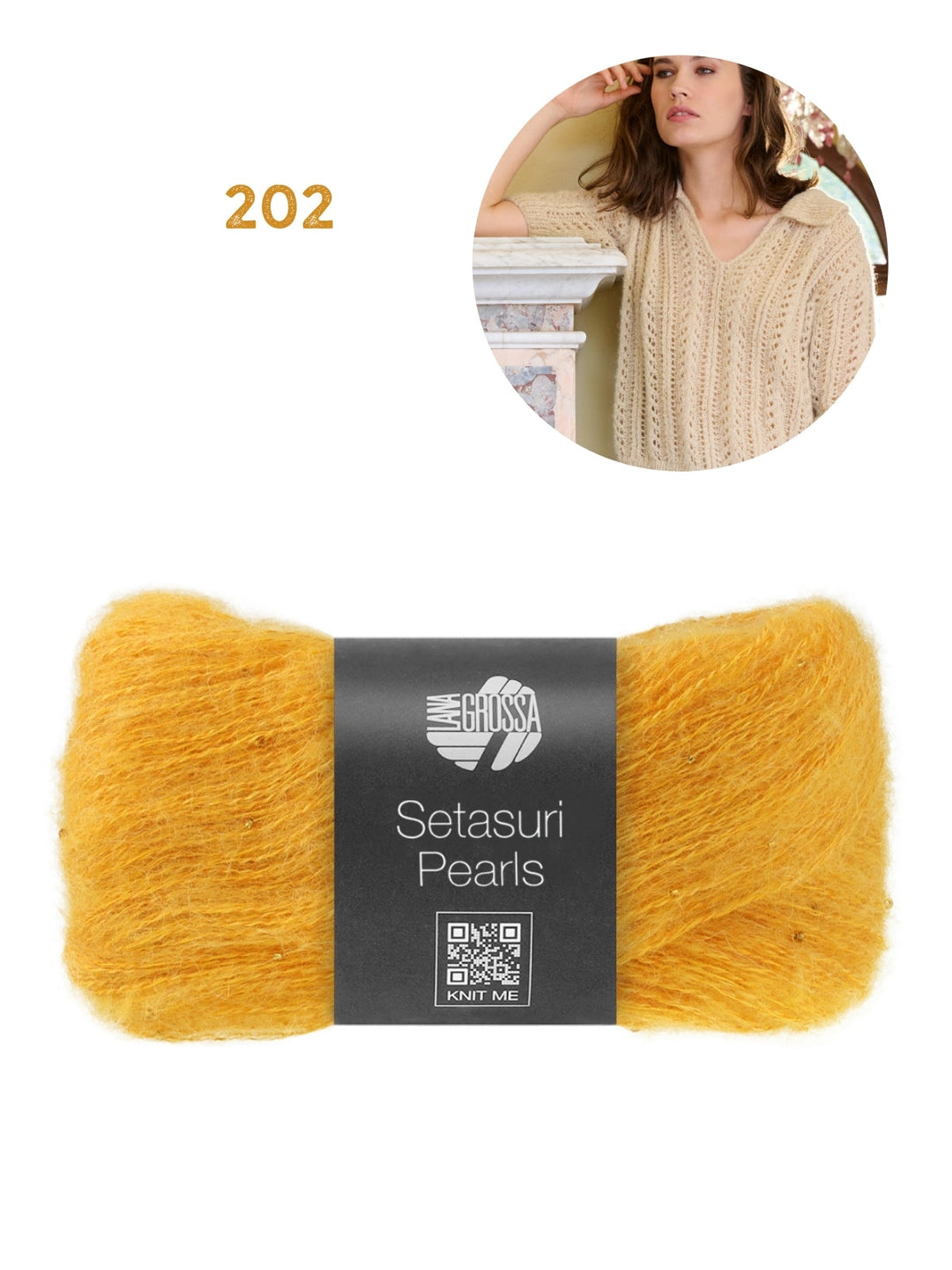 Strickpaket Setasuri Pearls Poloshirt