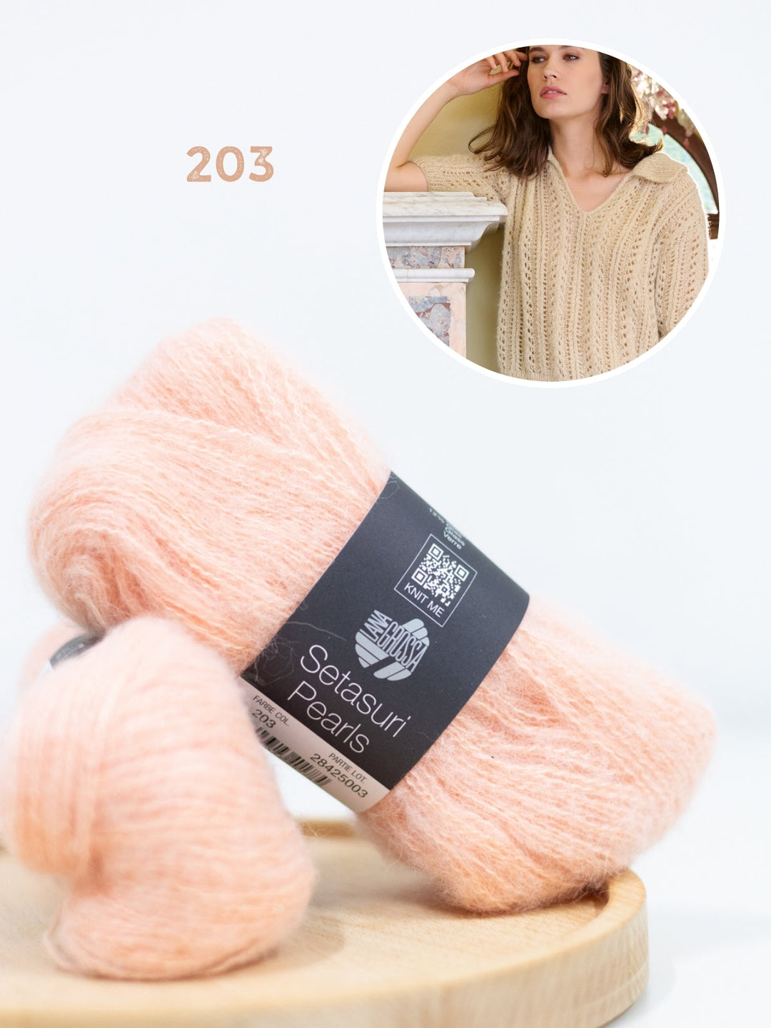 Strickpaket Setasuri Pearls Poloshirt