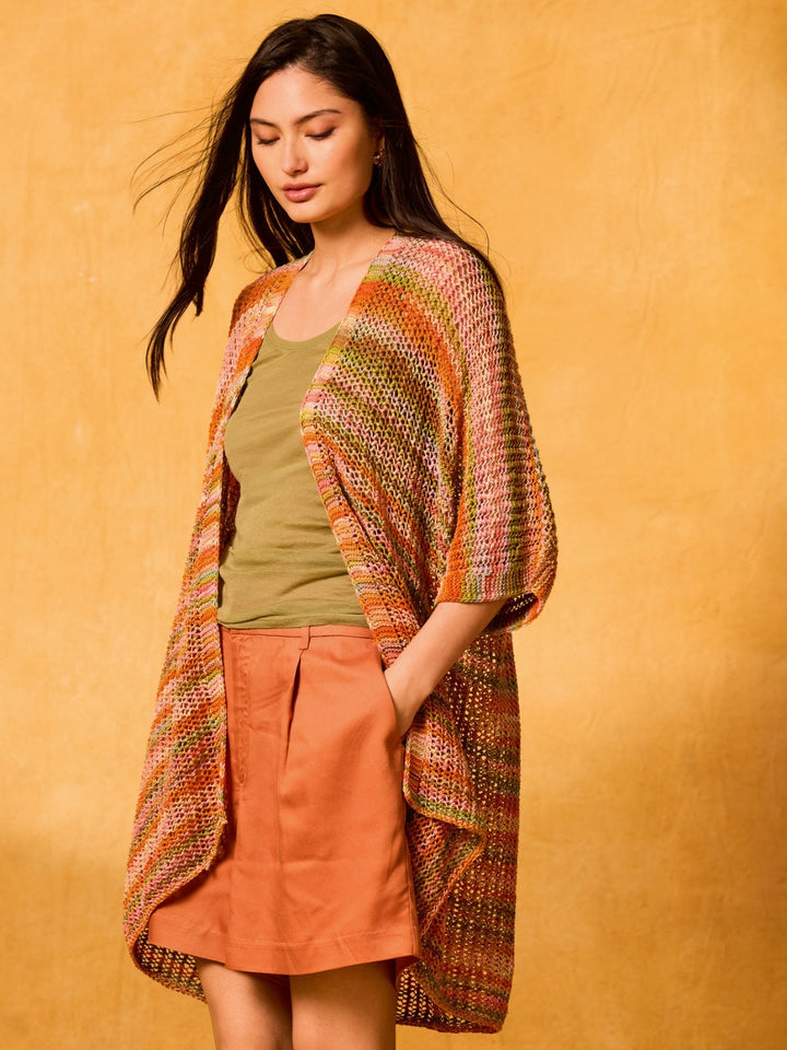 Strickpaket Gomitolo Alga Jacke mit kurzen Ärmeln