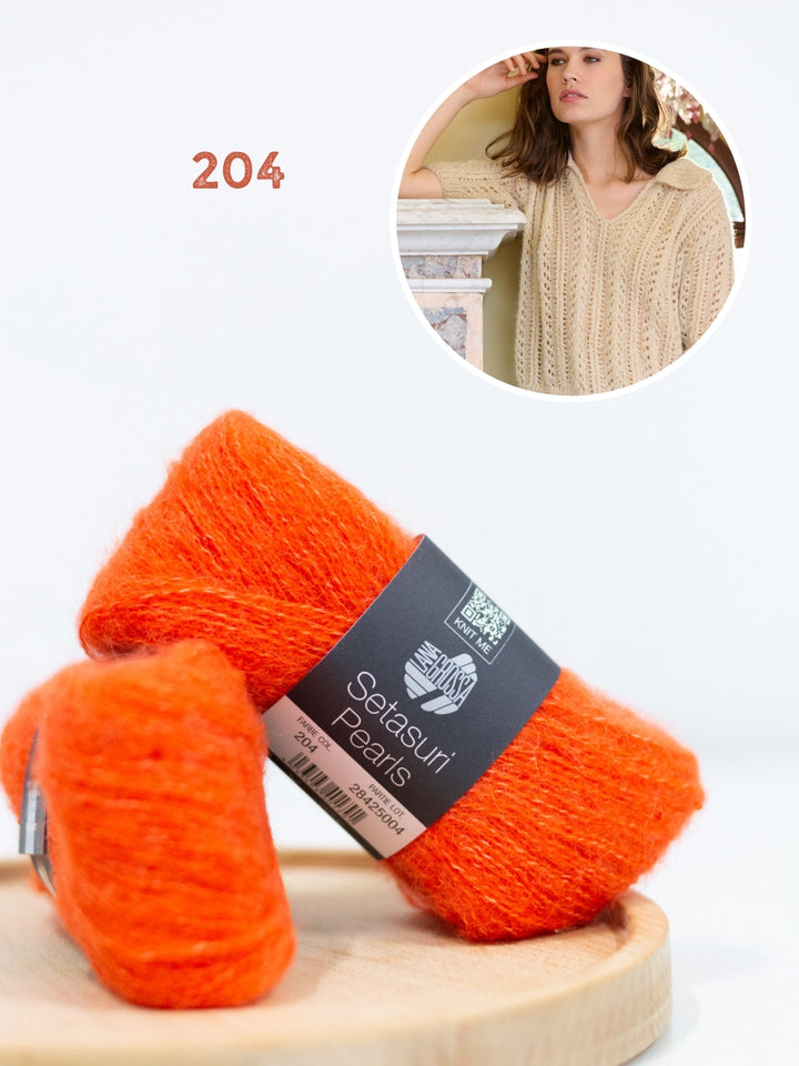 Strickpaket Setasuri Pearls Poloshirt