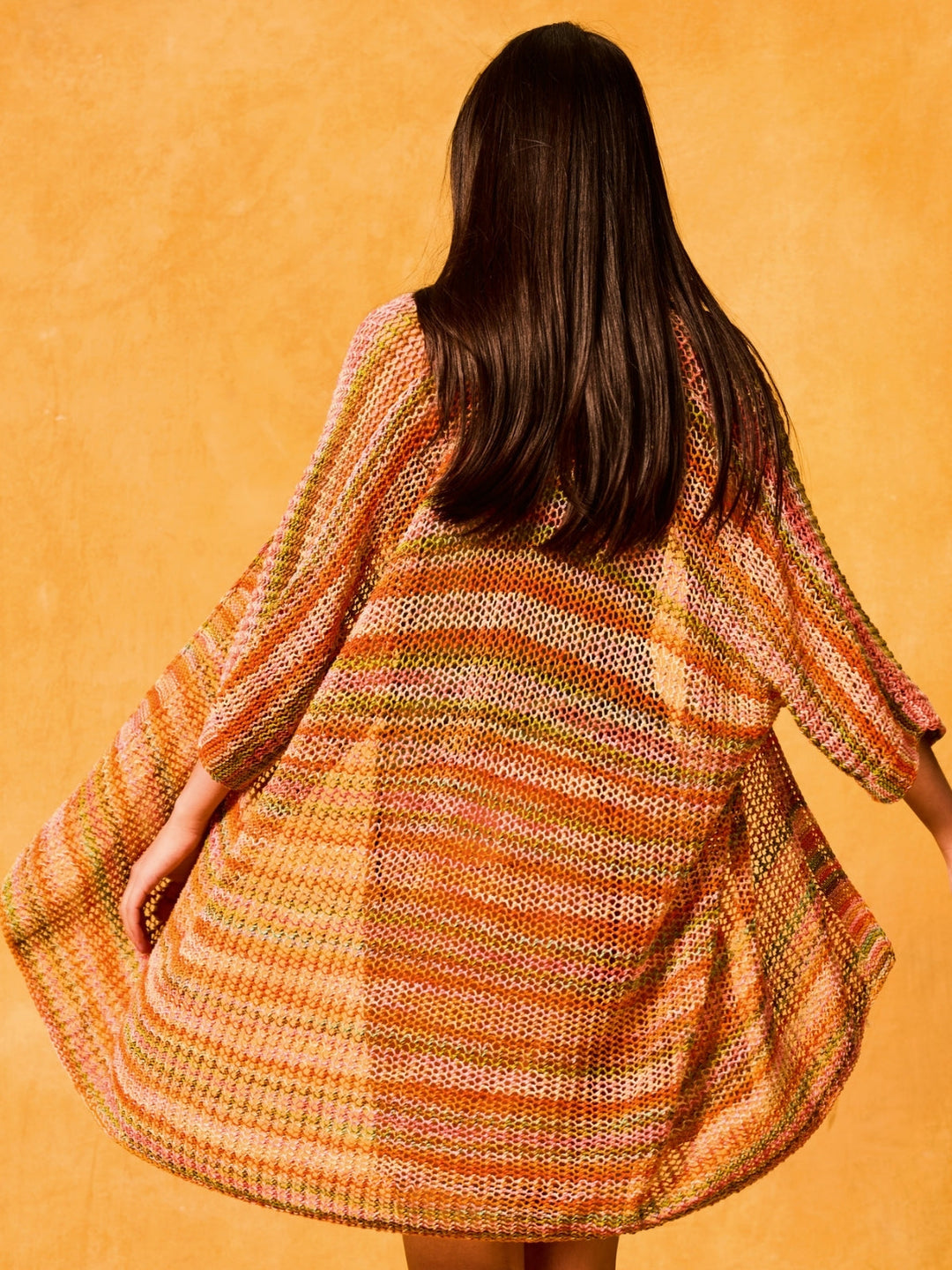 Strickpaket Gomitolo Alga Jacke mit kurzen Ärmeln