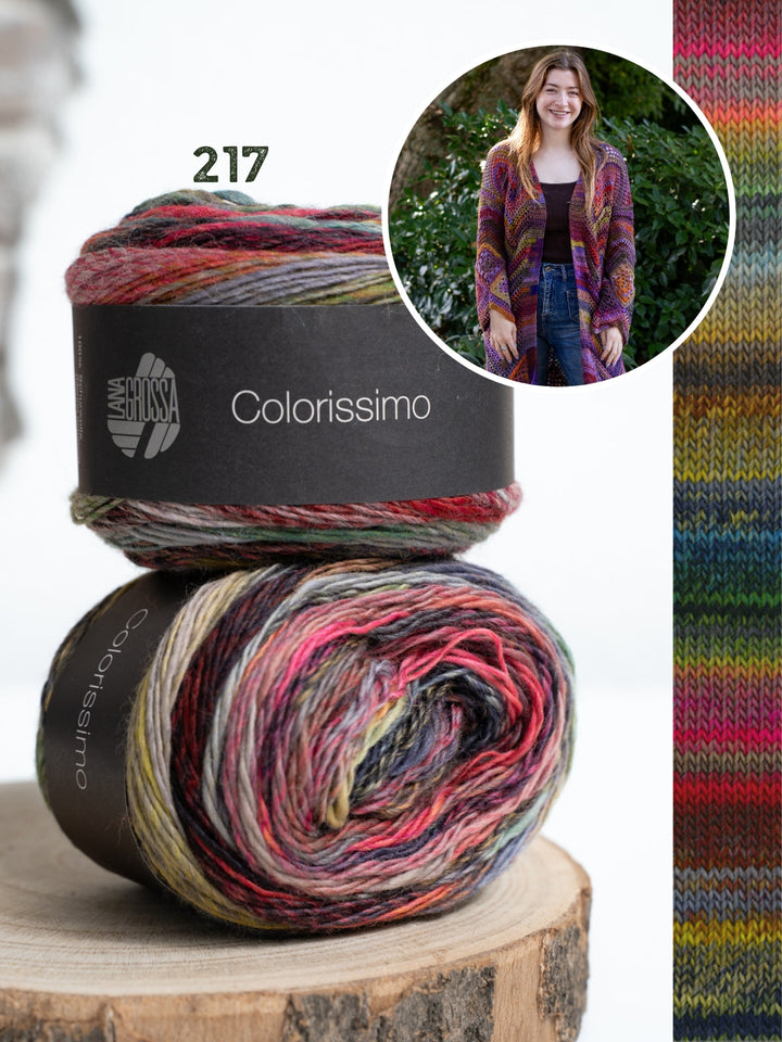 Häkelpaket Festive Granny Cardigan - Knotten Design