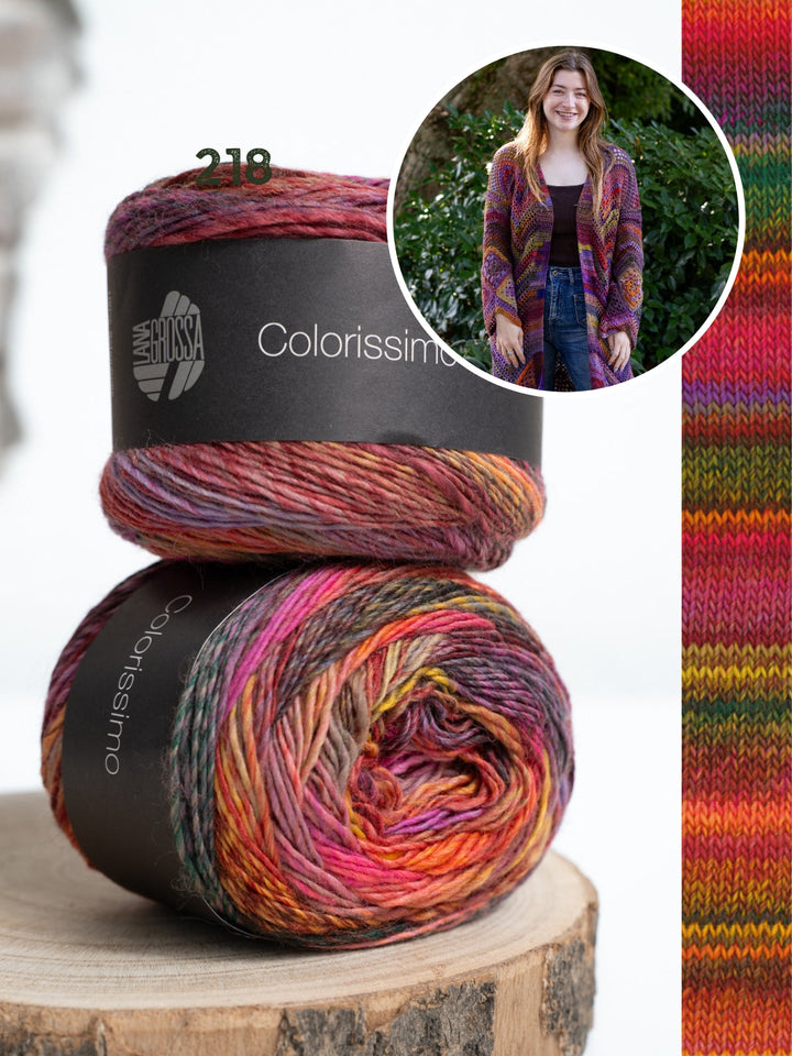 Häkelpaket Festive Granny Cardigan - Knotten Design