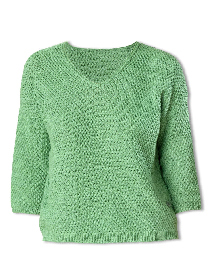 Strickpaket Landlust Sommerseide Pullover im Perlmuster