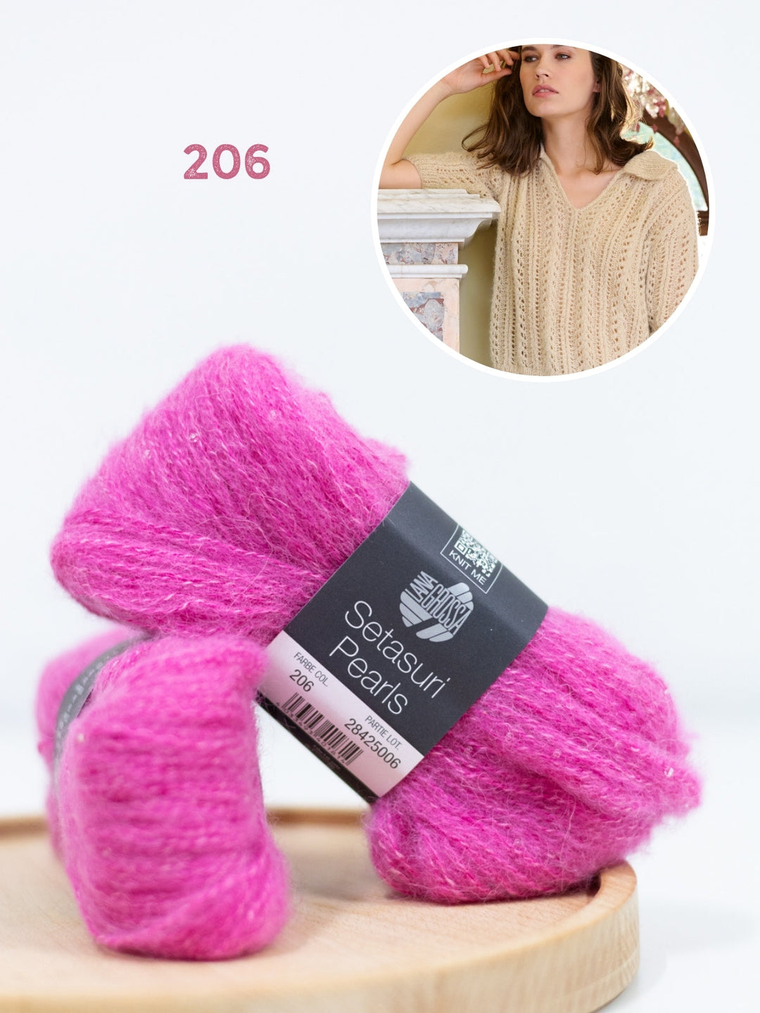 Strickpaket Setasuri Pearls Poloshirt