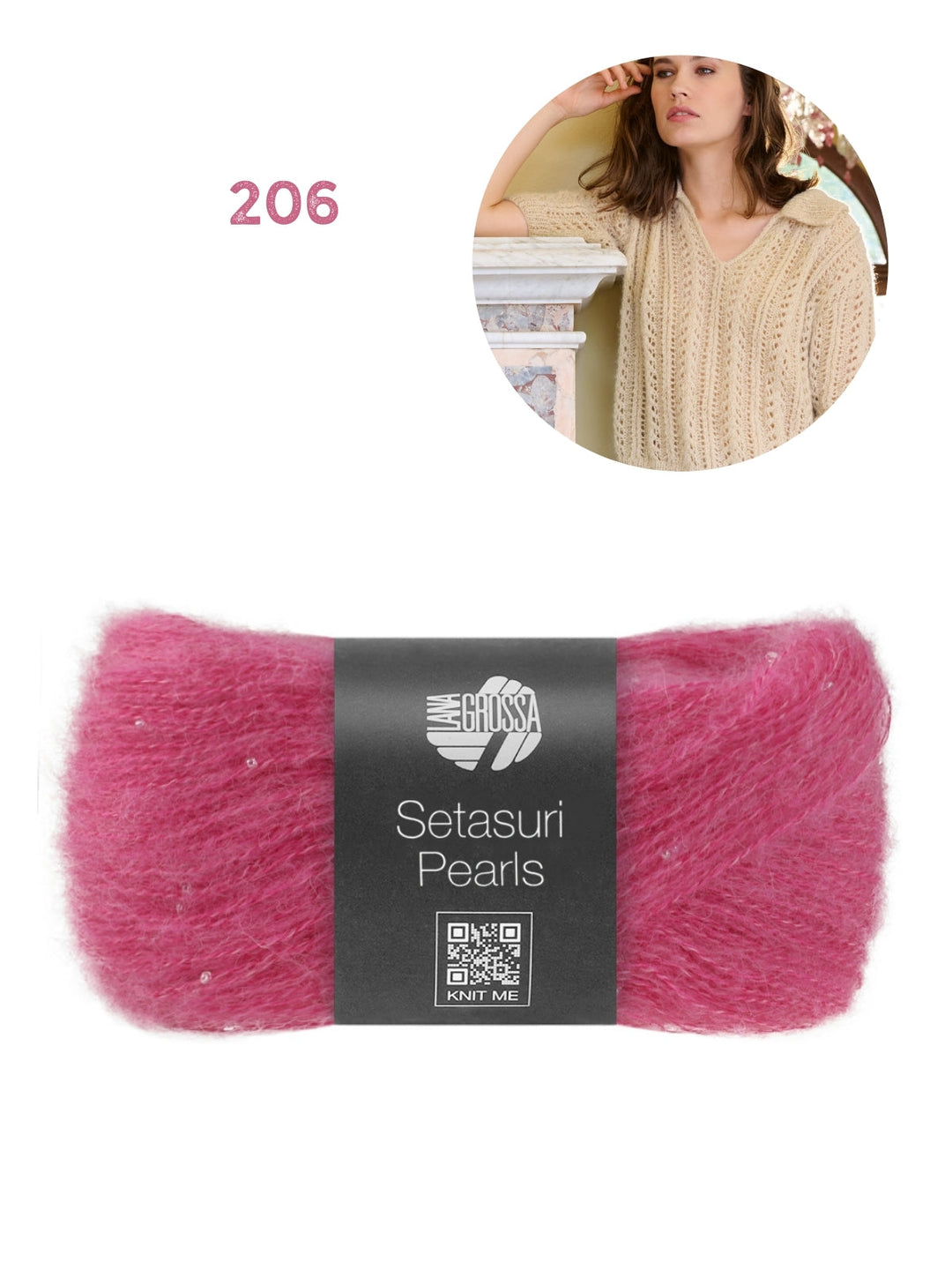 Strickpaket Setasuri Pearls Poloshirt