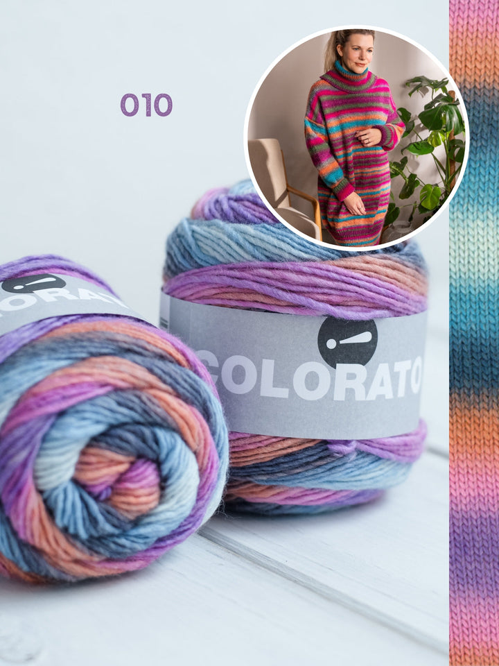 Strickpaket Colorato Kleid