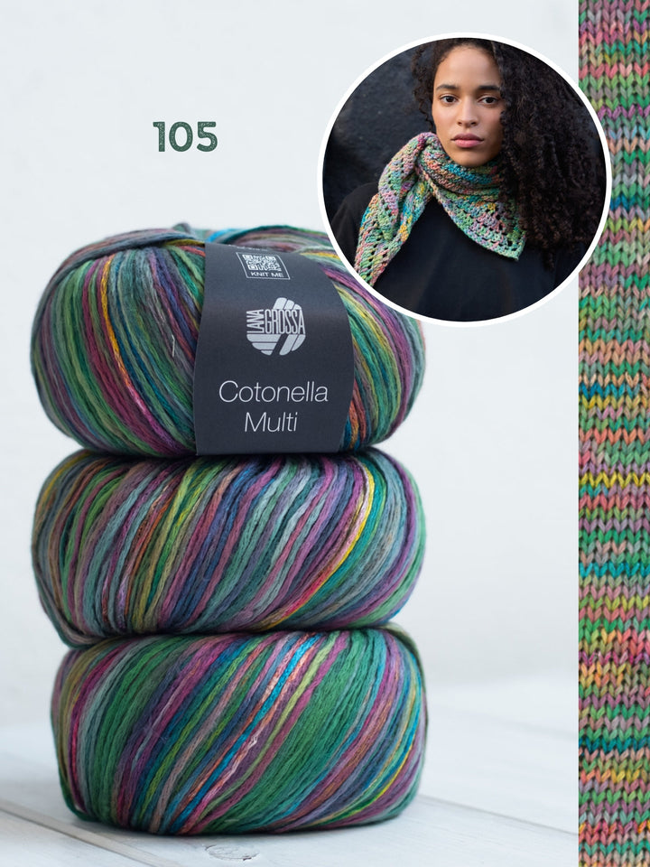 Häkelpaket Cotonella Multi Kleine Dreieckstuch