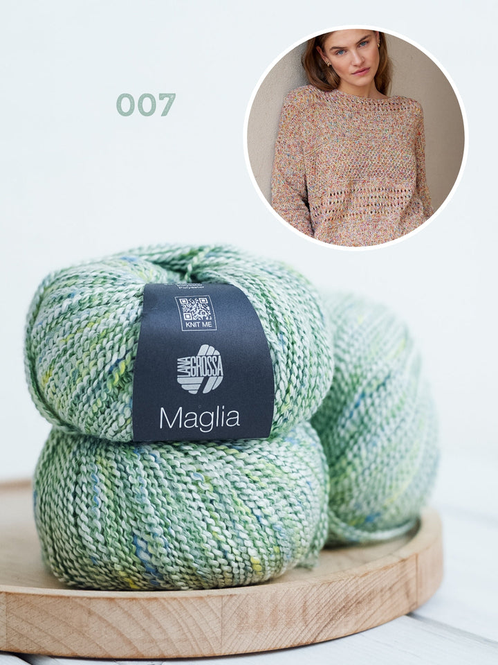 Strickpaket Maglia Pullover mit verschiedenen Strukturen