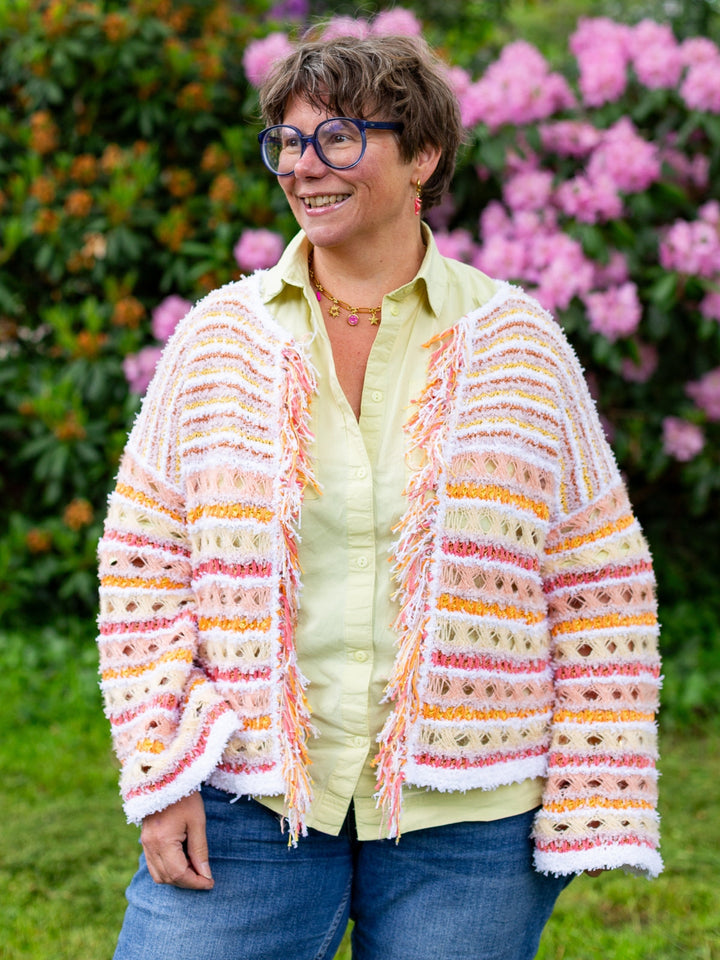 Strickpaket Frizzante Filo Lurex Per Fortuna Tessera Jacke