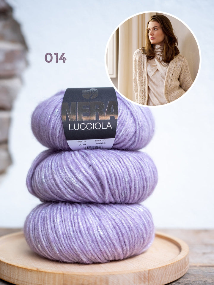 Strickpaket Lucciola Top-down V-Ausschnitt-Jacke