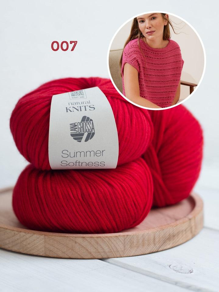 Strickpaket Summer Softness Pullunder mit Ajourmuster