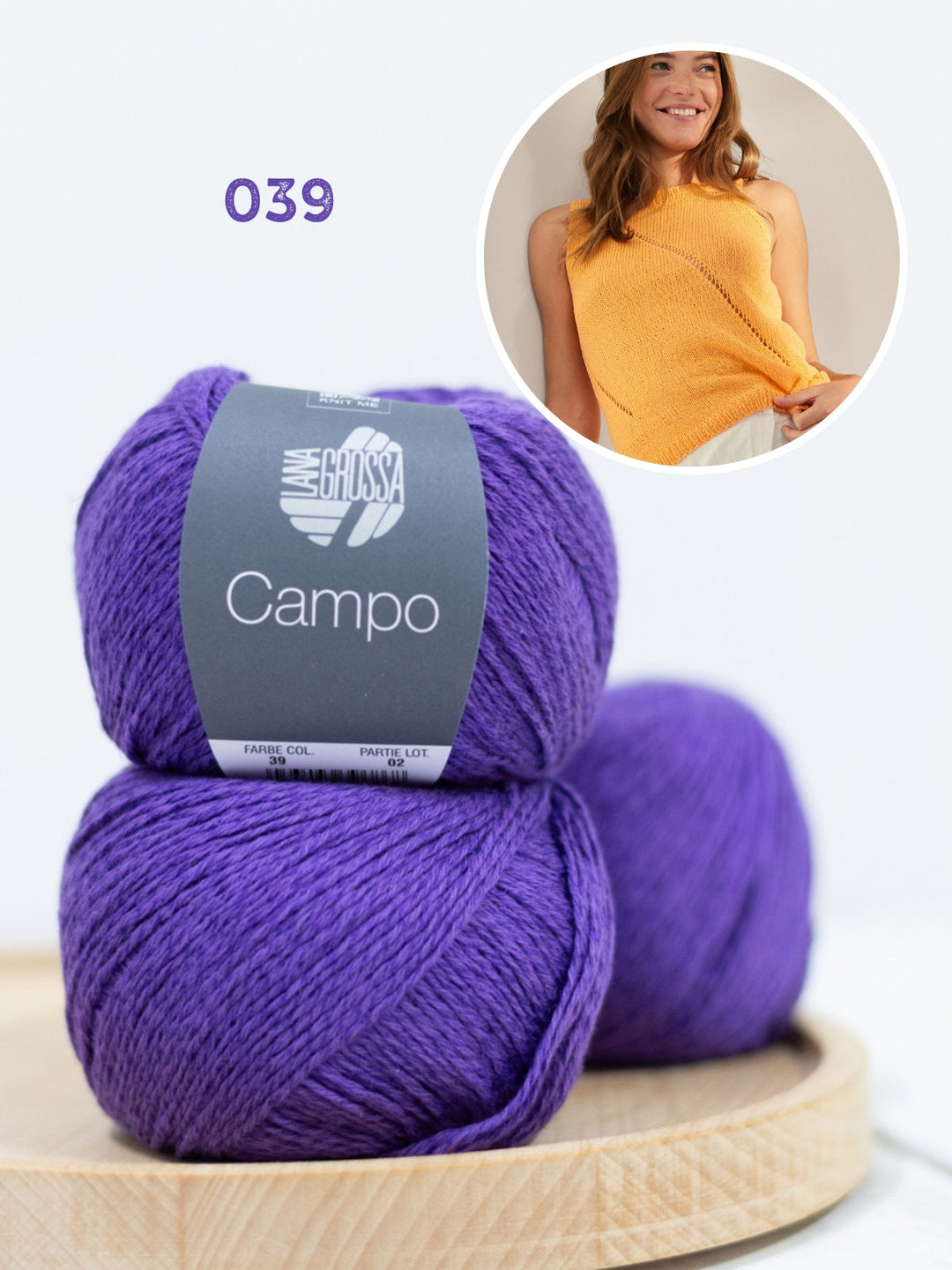 Strickpaket Campo Top mit Ajourstreifen