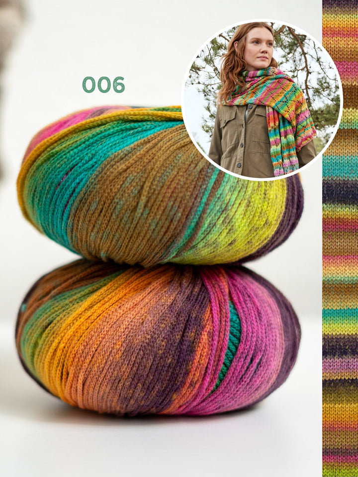 Strickpaket Farfalla Ajour-Schal