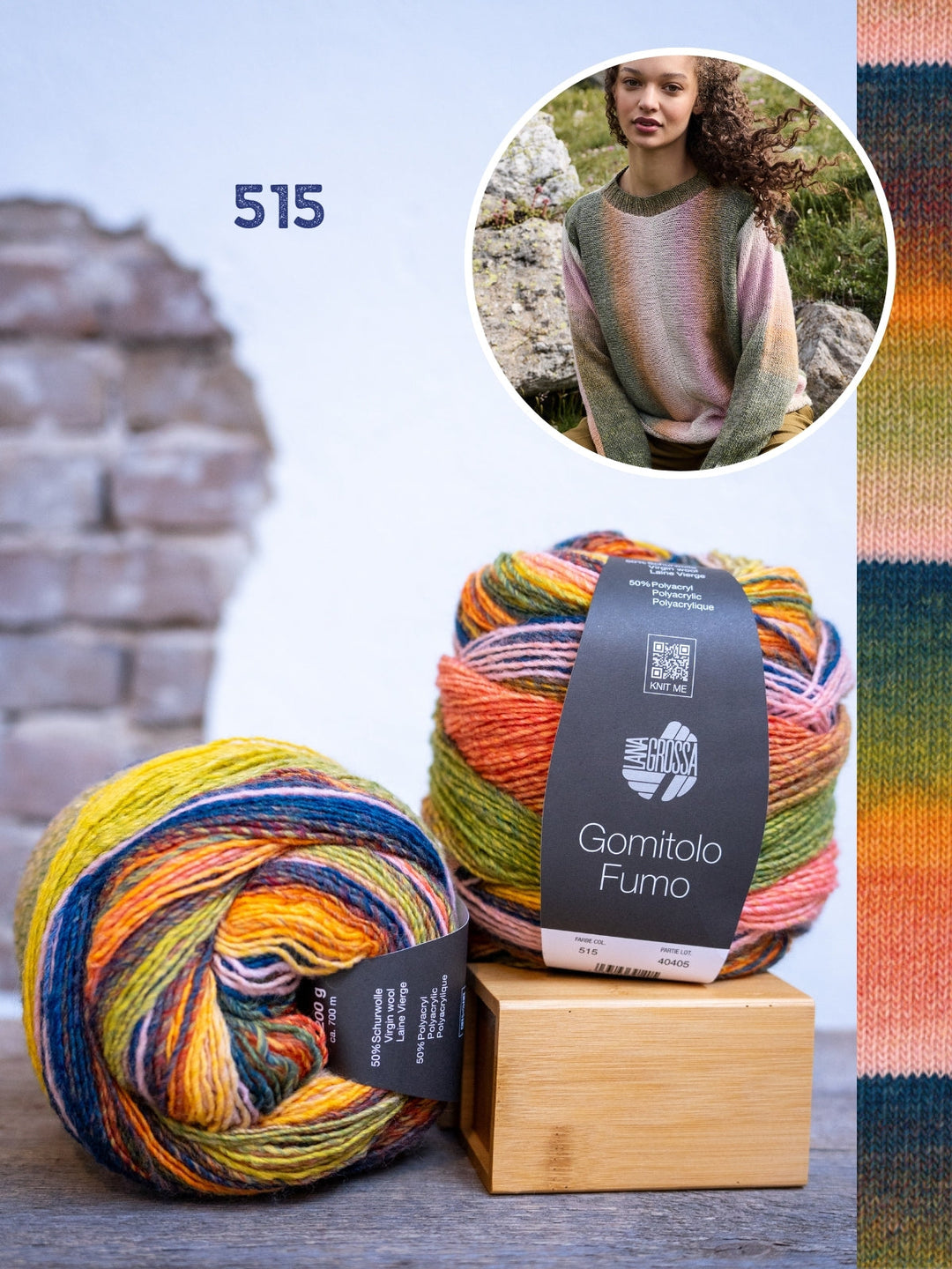 Strickpaket Gomitolo Fumo Pullover