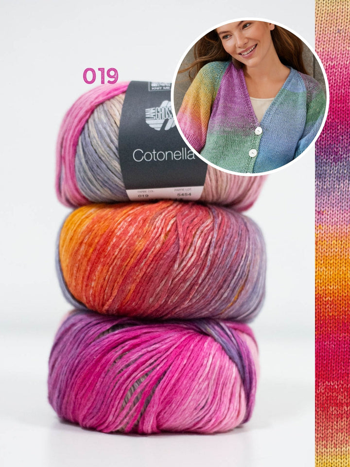 Strickpaket Cotonella Kurze Raglanjacke