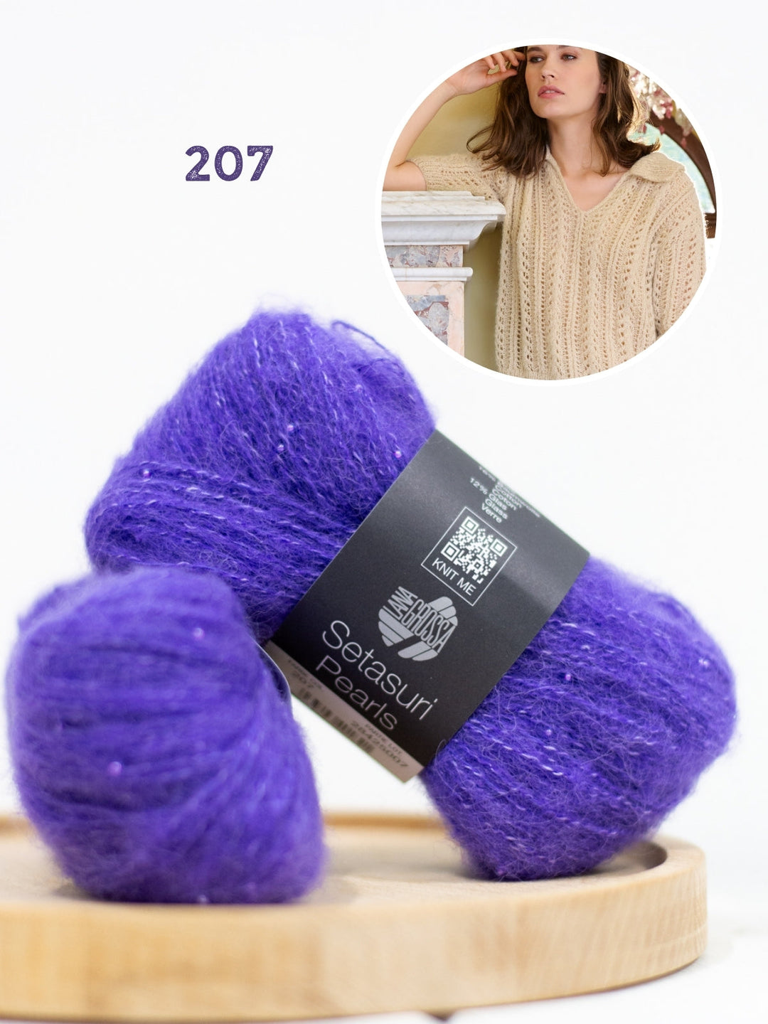Strickpaket Setasuri Pearls Poloshirt