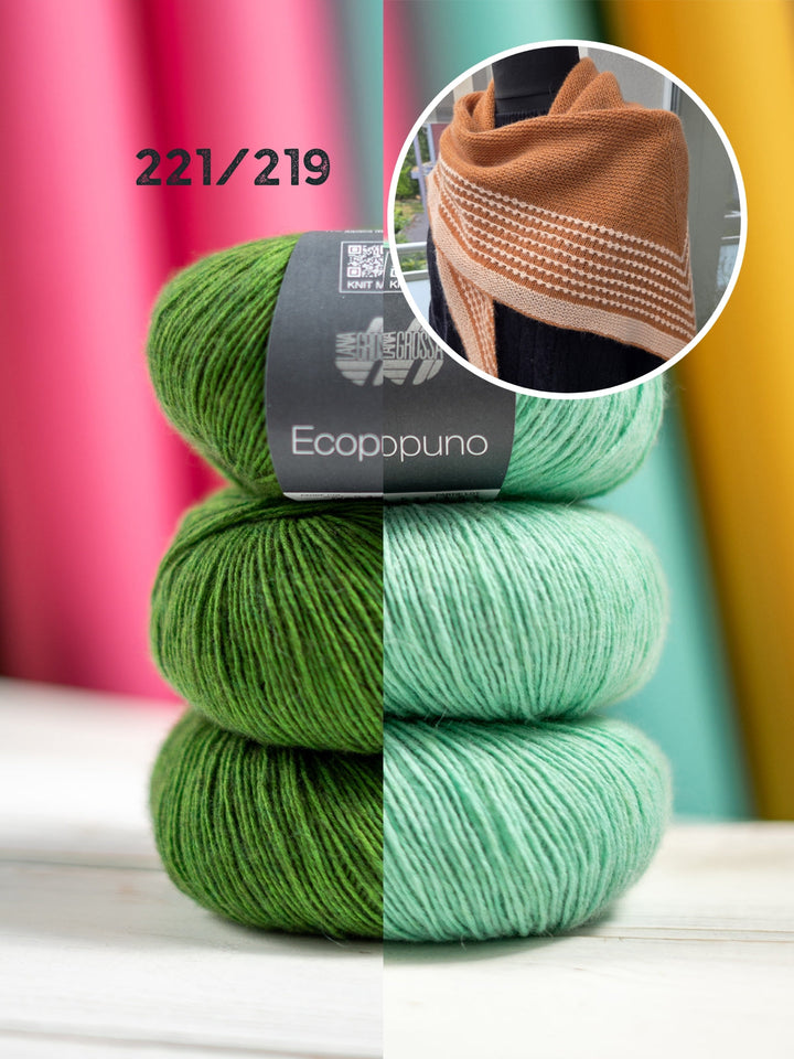 Strickpaket Lizas Tuch Pearly Lines - Ecopuno