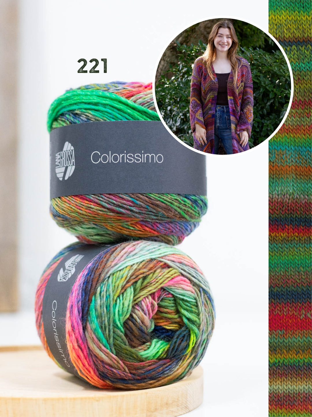 Häkelpaket Festive Granny Cardigan - Knotten Design