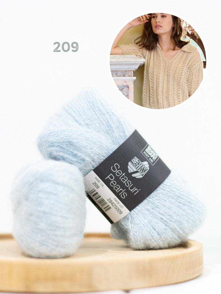 Strickpaket Setasuri Pearls Poloshirt