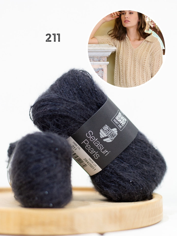 Strickpaket Setasuri Pearls Poloshirt