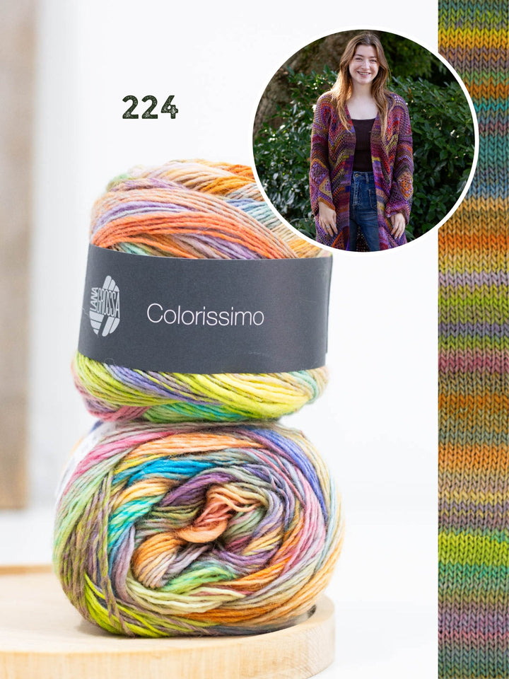 Häkelpaket Festive Granny Cardigan - Knotten Design