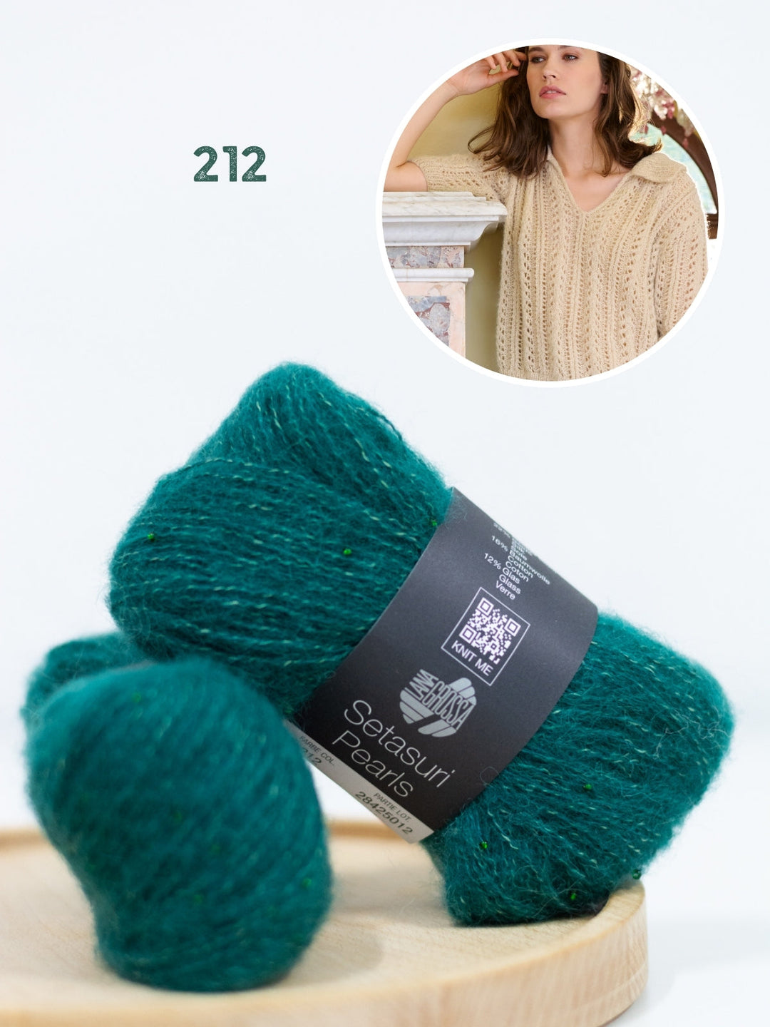 Strickpaket Setasuri Pearls Poloshirt