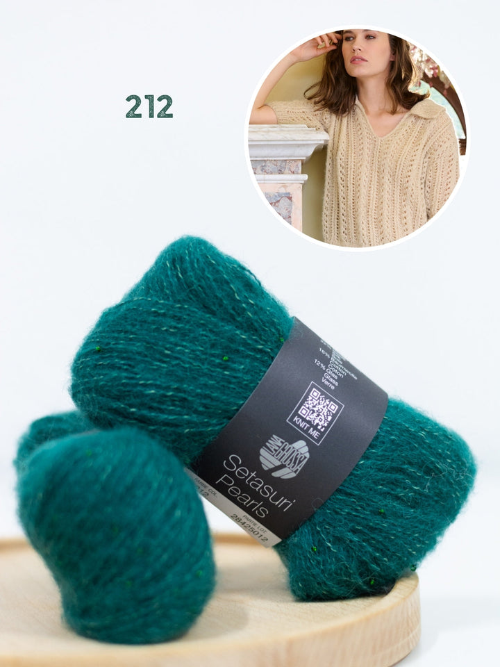 Strickpaket Setasuri Pearls Poloshirt