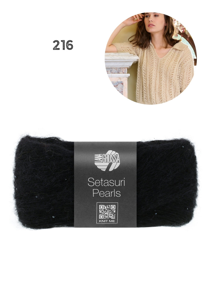 Strickpaket Setasuri Pearls Poloshirt