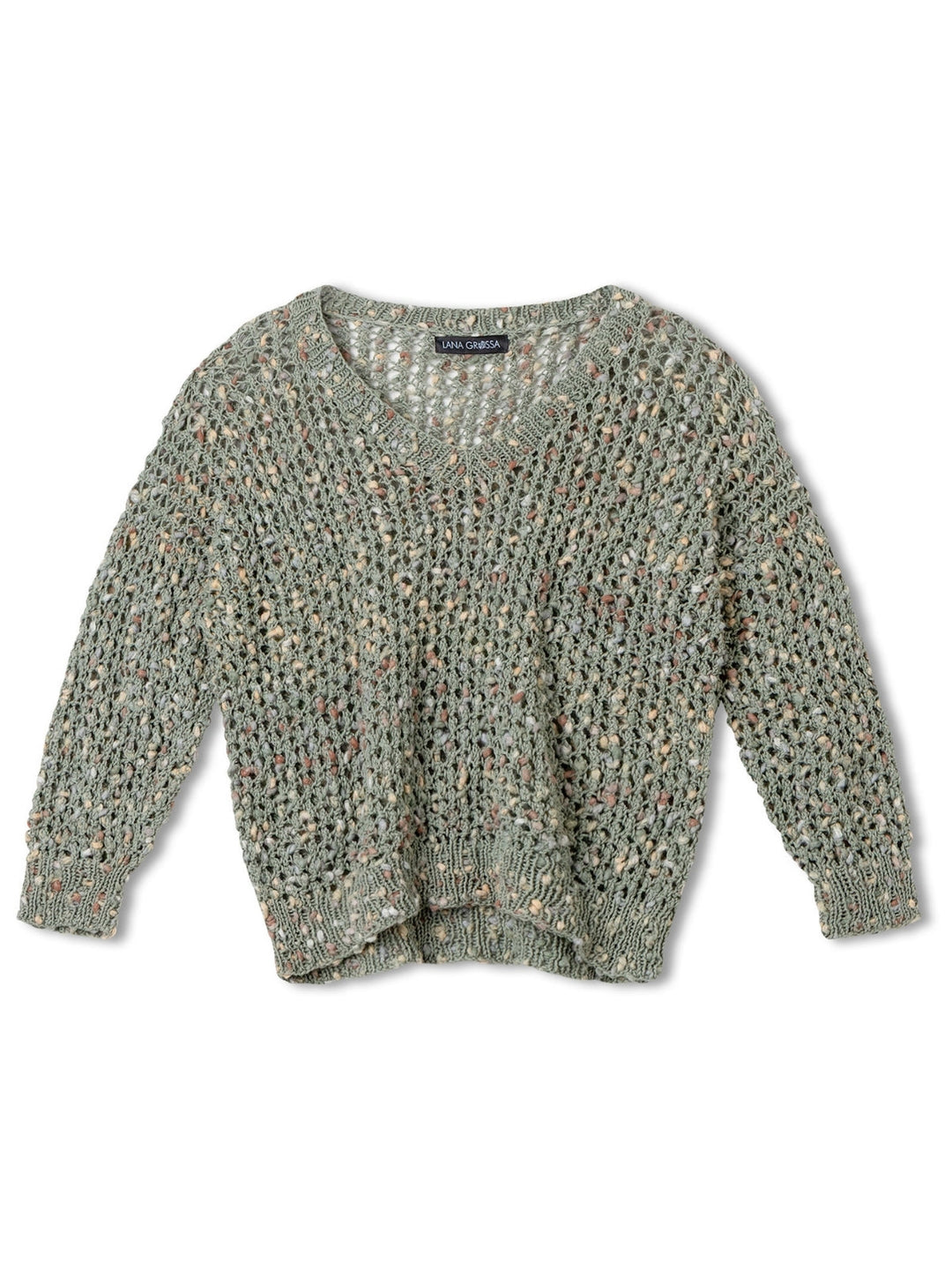 Strickpaket Popcorn Pullover Top Down