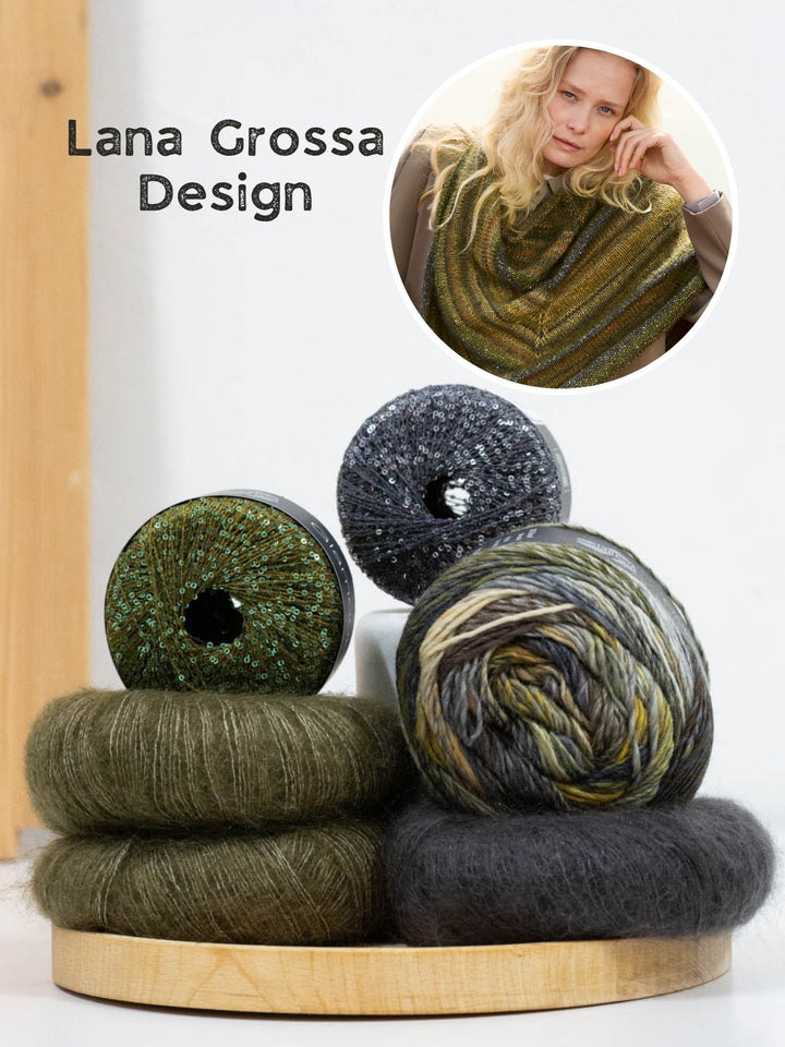 Strickpaket Colorissimo Silkhair Glamour Dreieckstuch