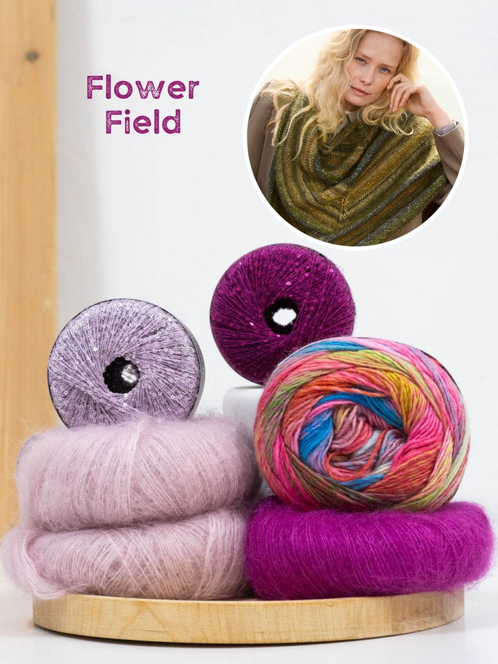 Strickpaket Colorissimo Silkhair Glamour Dreieckstuch