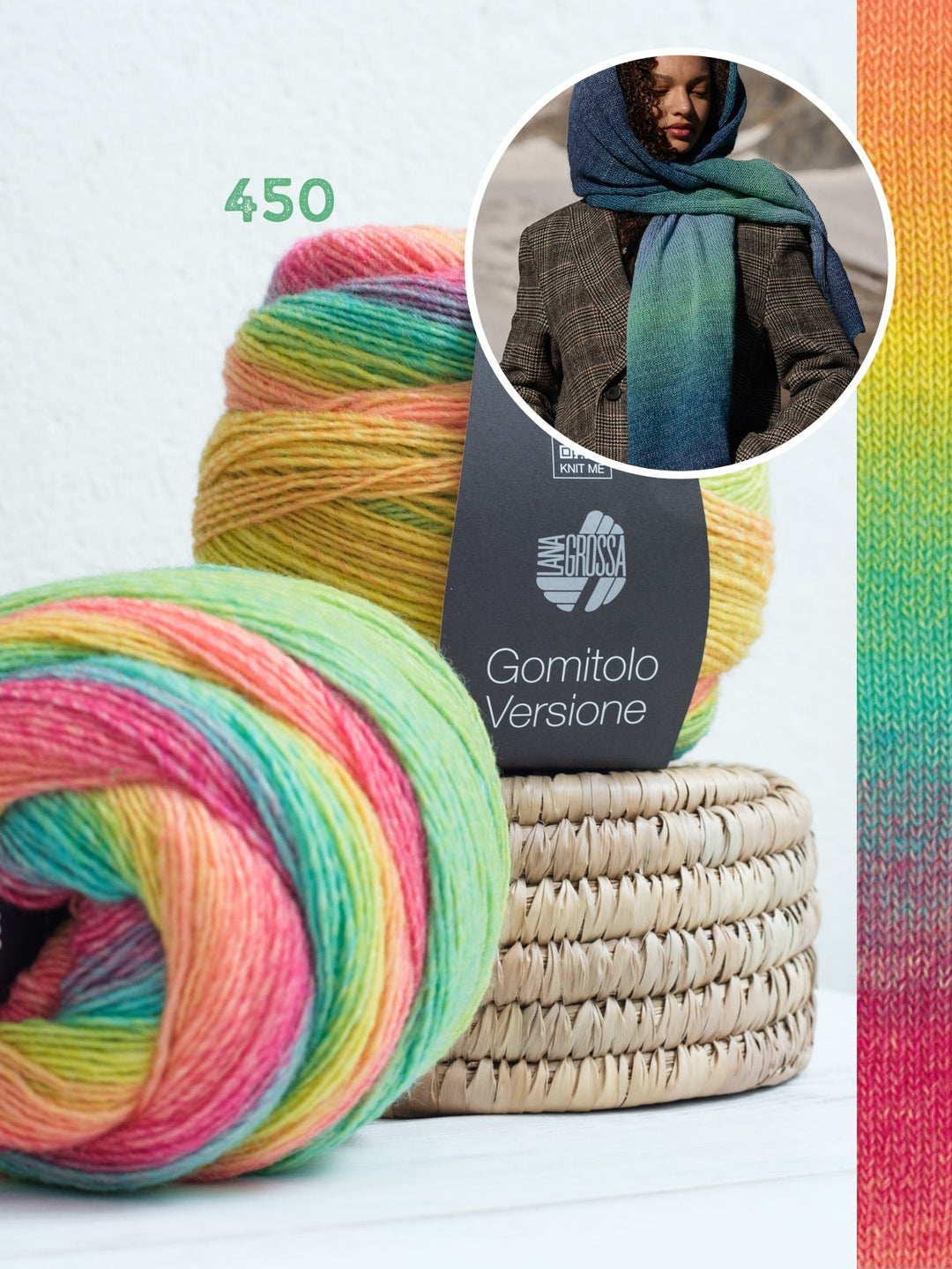 Strickpaket Gomitolo Versione Kapuzenschal