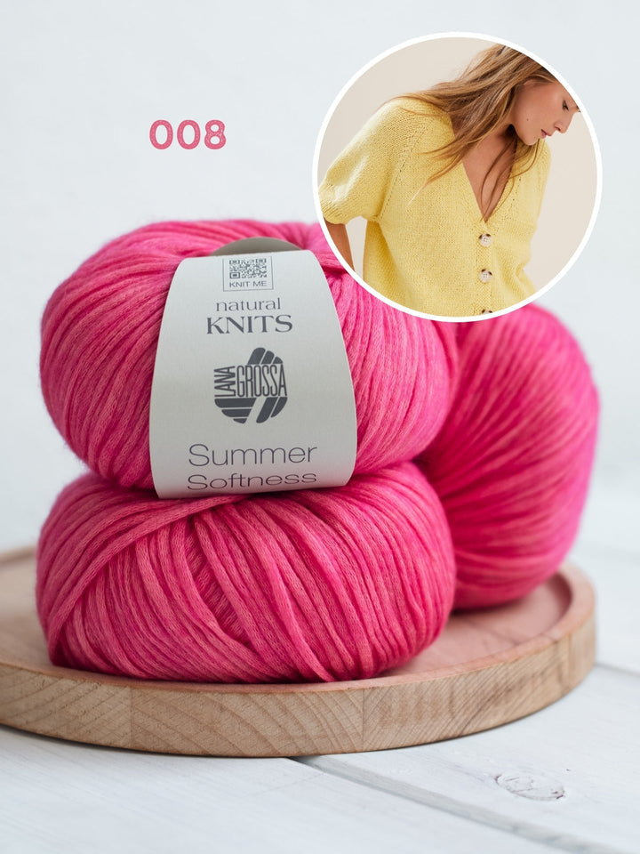 Strickpaket Summer Softness Kurzarm-Raglanjacke