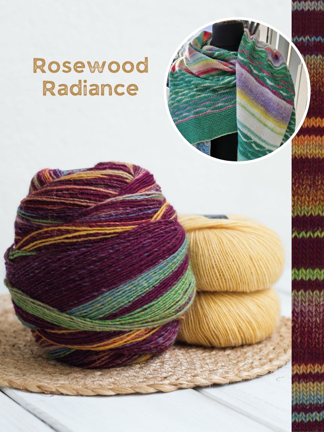 Strickpaket Lizas Tuch New Waves - Gomitolo Ecopuno