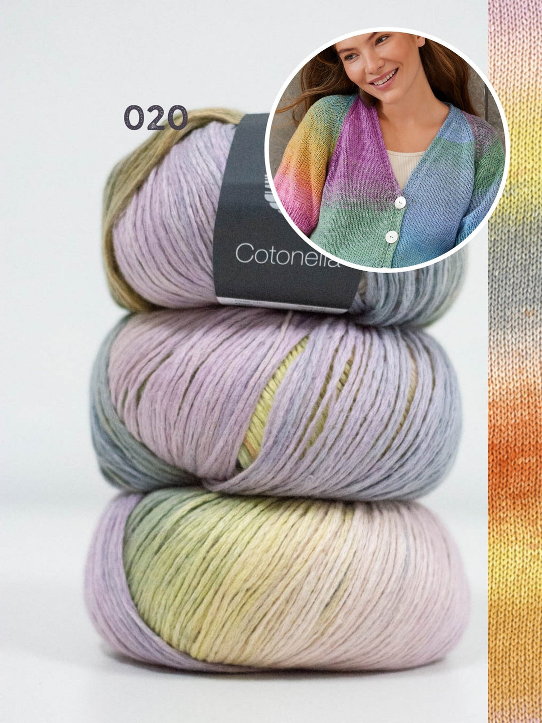 Strickpaket Cotonella Kurze Raglanjacke