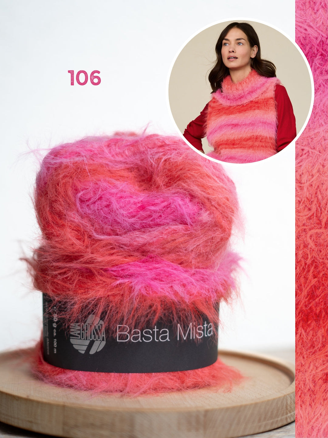 Strickpaket Basta Mista Pullunder mit Rollkragen