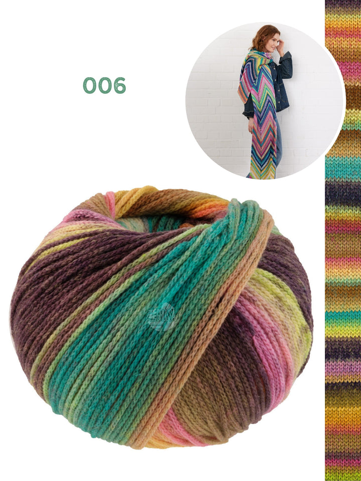 Strickpaket Farfalla Zickzack-Schal