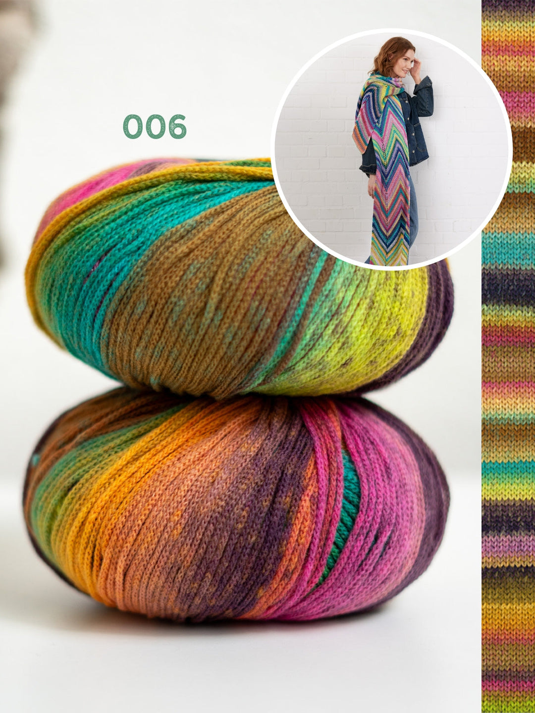 Strickpaket Farfalla Zickzack-Schal