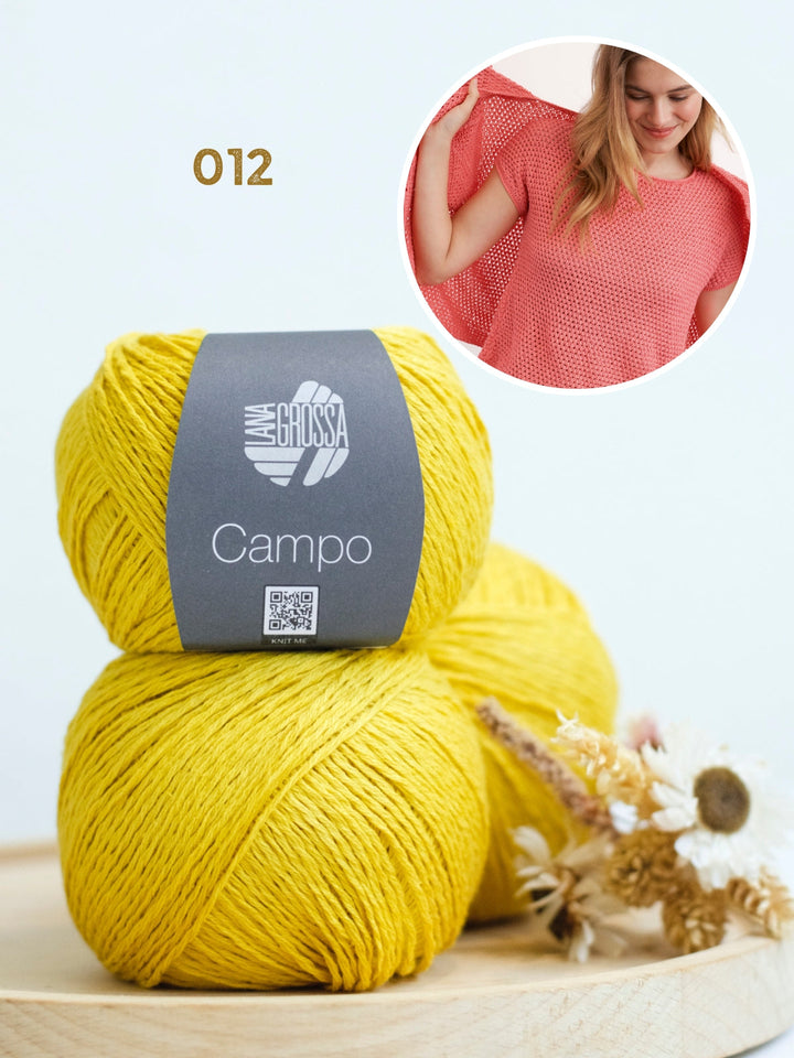 Strickpaket Campo Shirt im Reismuster